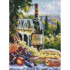 AMO20188 Ideyka Алмазна мозаїка - Смак шардоне 30x40 см (круглі, на підрамнику, AMO20188) ©art_selena_ua