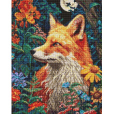 AMO20255 Ideyka Алмазна мозаїка - Загадковий ліс під рудими лапками 40x50 см (круглі, на підрамнику, AMO20255) ©art_selena_ua