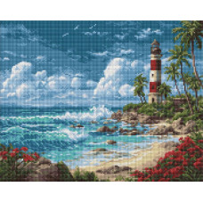 AMO20262 Ideyka Алмазна мозаїка - Таємниця води 40х50 (круглі, на підрамнику, AMO20262) ©art_selena_ua