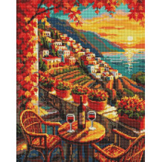 AMO20548 Ideyka Алмазна мозаїка - Винна історія 40x50 см (круглі, на підрамнику, AMO20548) ©art_selena_ua