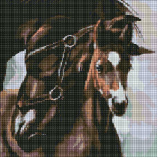 AMO7097 Ideyka Алмазна мозаїка - Мати та дитина, 40x40 см (круглі, на підрамнику, в обкладинці, AMO7097)