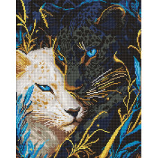 AMO8240 Ideyka Алмазна мозаїка - Інь ян 40х50 см (круглі, на підрамнику, АМО-8240) ©art_selena_ua