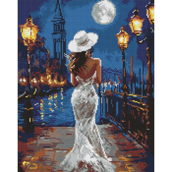 AMO8241 Ideyka Алмазна мозаїка - Біля причалу 40х50 см (круглі, на підрамнику, АМО-8241) ©art_selena_ua