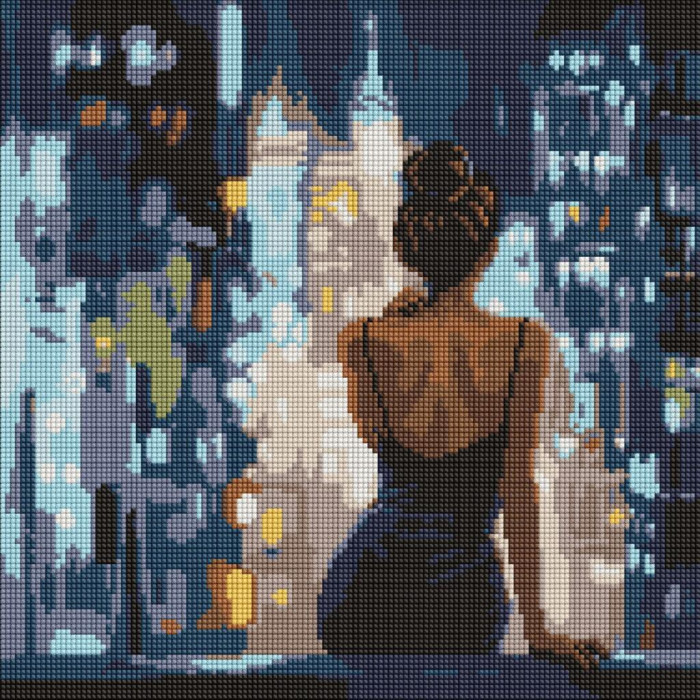 AMO8286 Ideyka Алмазна мозаїка - Кінець вечірки 40х40 см (круглі, на підрамнику, АМО-8286) ©art_selena_ua