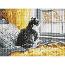 AMO8365 Ideyka Алмазна мозаїка - Мелодія тихого дня 40х30 см (круглі, на підрамнику, АМО-8365) ©art_selena_ua