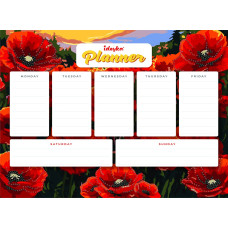 AMP20062 Ideyka Алмазна мозаїка - Планер Маки , 32x40 см (стрази, магнітна основа, AMP20062) ©art_selena_ua