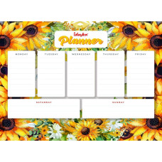 AMP20345 Ideyka Алмазна мозаїка - Планер Соняшники, 32x40 см (стрази, магнітна основа, AMP20345) ©art_selena_ua