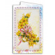 AOM-015 Листівка Весільні квіти. АбрисАрт. Набір-конверт для вишивання бісером (АОМ-015)
