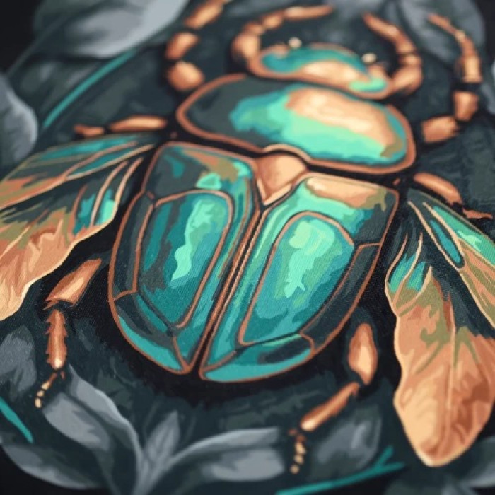 APN-001 Абрис Арт Картина за номерами - Смарагдовий жук, 30x30 см