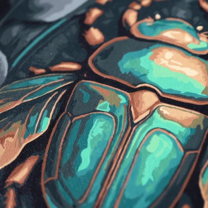 APN-001 Абрис Арт Картина за номерами - Смарагдовий жук, 30x30 см