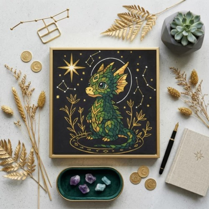 APN-002 Абрис Арт Картина за номерами - Запалювач зірок, 30x30 см