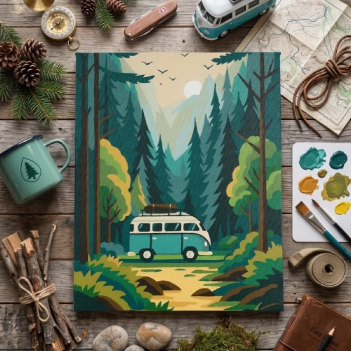 APN-006 Абрис Арт Картина за номерами - Жага пригод, 40x50 см