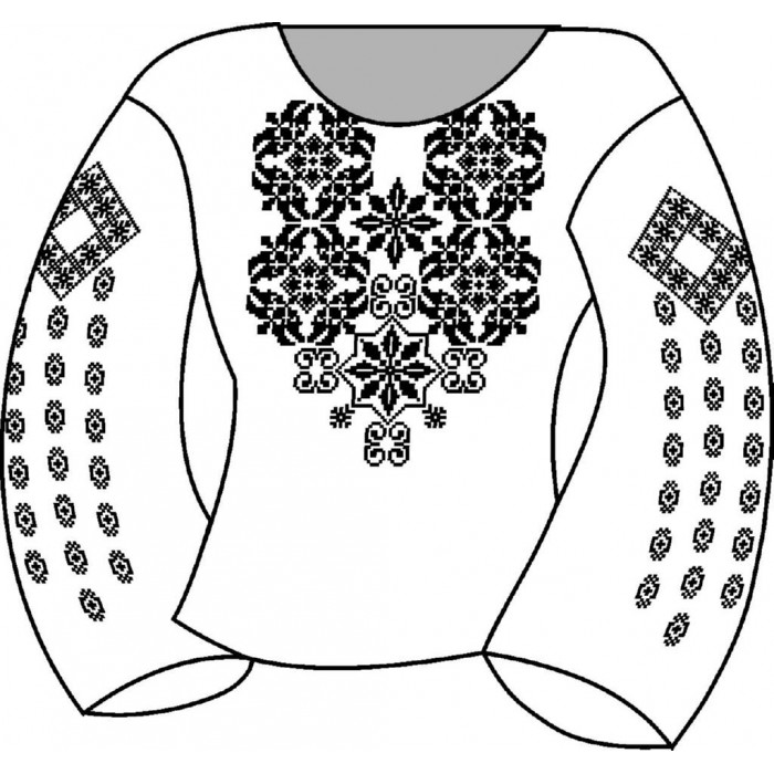 АСД-022Мл Сорочка для дівчинки, 2-6 років (льон). Rainbow Beads. Заготовка для вишивки нитками або бісером