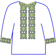 АСД-27Аа Чоловіча сорочка (атлас-коттон). Rainbow beads. Заготовка для вишивки нитками або бісером(Знятий з виробництва)