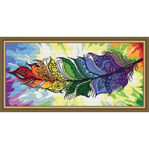 AT3209 Перо жар-птиці. ArtSolo. Набір алмазного живопису