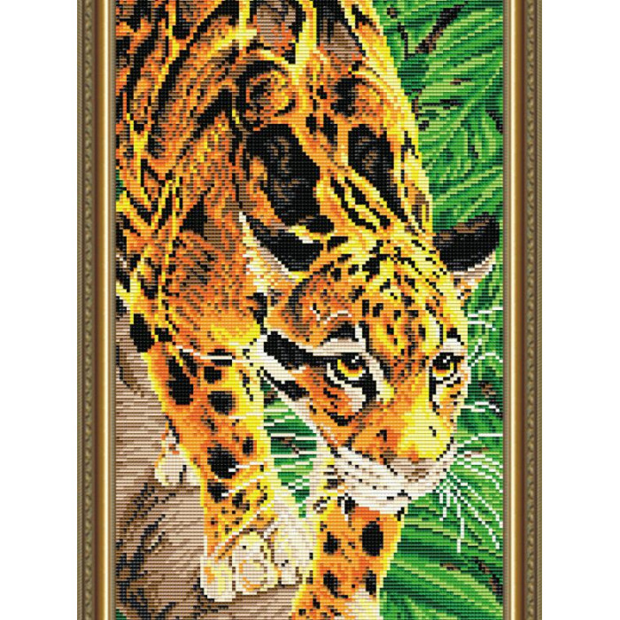 AT3216 Димчастий леопард. ArtSolo. Набір алмазного живопису