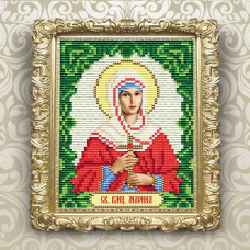 АТ6158 ArtSolo Набір алмазного живопису - Ікона Свята Великомучениця Марина (Маргарита) 14x18 см