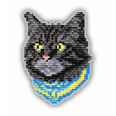 АТМ137 ArtSolo Набір алмазного живопису Магніт - Кіт В Бандані (Чорний) 9x12,5 см