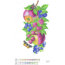 B-1188 Фрукти. Alisena. Схема для вишивки бісером на габардині