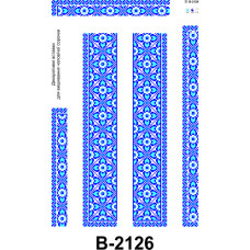 B-2126 Інстинкт вишивання Вставка для чоловічої сорочки 40х60 см, габардин. Заготовка для вишивки бісером