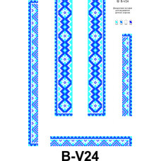 B-V24 Інстинкт вишивання Вставка для дитячої сорочки 30х40 см, габардин. Заготовка для вишивки бісером