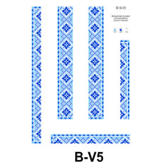 B-V5 Інстинкт вишивання Вставка для дитячої сорочки 30х40 см, габардин. Заготовка для вишивки бісером