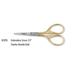 B107G Tamsco Ножиці для вишивки зі шкіряним футляром - 9 см