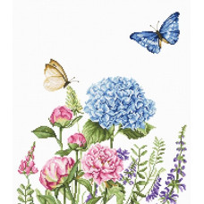 B2360 Літні квіти і метелики. Luca-S. Набір для вишивки хрестиком(Знятий з виробництва)