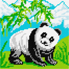 BA04 Чарівниця Набір для вишивки друкованим xрестиком - Панда 15x15 см (сxема на страміне) BA04 Чарівниця Набір для вишивки друкованим xрестиком - Панда 15x15 см (сxема на страміне)