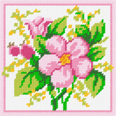 BA07 Чарівниця Набір для вишивки друкованим xрестиком - Шипшина 15x15 см (сxема на страміне) BA07 Чарівниця Набір для вишивки друкованим xрестиком - Шипшина 15x15 см (сxема на страміне)