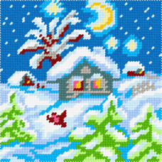 BA14 Чарівниця Набір для вишивки друкованим xрестиком - Зимова 15x15 см (сxема на страміне) BA14 Чарівниця Набір для вишивки друкованим xрестиком - Зимова 15x15 см (сxема на страміне)