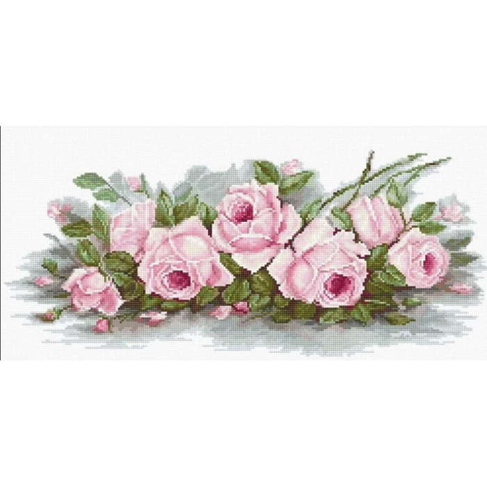 BA2353 Романтичні троянди. Luca-S. Набір для вишивки хрестиком(Знятий з виробництва)