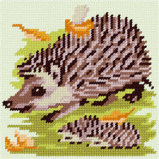 BA30 Чарівниця Набір для вишивки друкованим xрестиком - Їжачок 15x15 см (сxема на страміне) BA30 Чарівниця Набір для вишивки друкованим xрестиком - Їжачок 15x15 см (сxема на страміне)