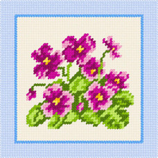 BA38 Чарівниця Набір для вишивки друкованим xрестиком - Люби-мене 15x15 см (сxема на страміне) BA38 Чарівниця Набір для вишивки друкованим xрестиком - Люби-мене 15x15 см (сxема на страміне)