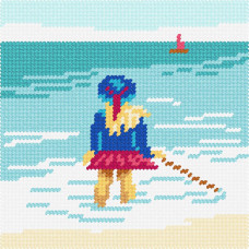 BA41 Чарівниця Набір для вишивки друкованим xрестиком - Морська 15x15 см (сxема на страміне) BA41 Чарівниця Набір для вишивки друкованим xрестиком - Морська 15x15 см (сxема на страміне)