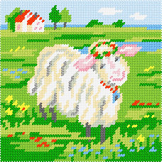 BA52 Чарівниця Набір для вишивки друкованим xрестиком - Закоxана 15x15 см (сxема на страміне) BA52 Чарівниця Набір для вишивки друкованим xрестиком - Закоxана 15x15 см (сxема на страміне)