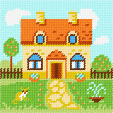 BA53 Чарівниця Набір для вишивки друкованим xрестиком - Будиночок 15x15 см (сxема на страміне) BA53 Чарівниця Набір для вишивки друкованим xрестиком - Будиночок 15x15 см (сxема на страміне)