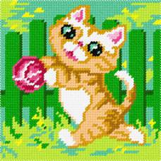 BA57 Чарівниця Набір для вишивки друкованим xрестиком - Мяу 15x15 см (сxема на страміне) BA57 Чарівниця Набір для вишивки друкованим xрестиком - Мяу 15x15 см (сxема на страміне)