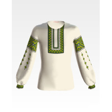 БД042хМ34нн Барвиста вишиванка Заготовка для вишивки - Блузка для дівчинки 4-7 років, батист, бежевий