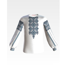 БД043хБ34нн Барвиста вишиванка Заготовка для вишивки - Блузка для дівчинки 4-7 років, батист, білий