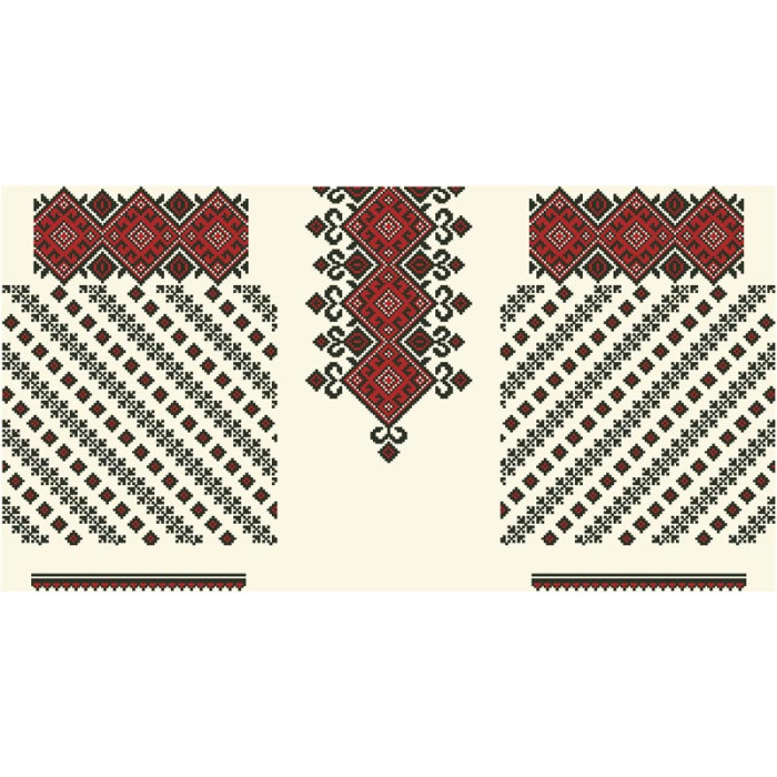 БД067дМ36нн Барвиста вишиванка Заготовка для вишивки - Блузка для дівчинки 8-10 років, габардин, бежевий