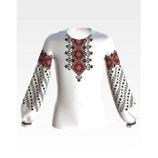 БД067пБ40нн Барвиста вишиванка Заготовка для вишивки - Блузка для дівчинки 11-12 років, габардин, білий