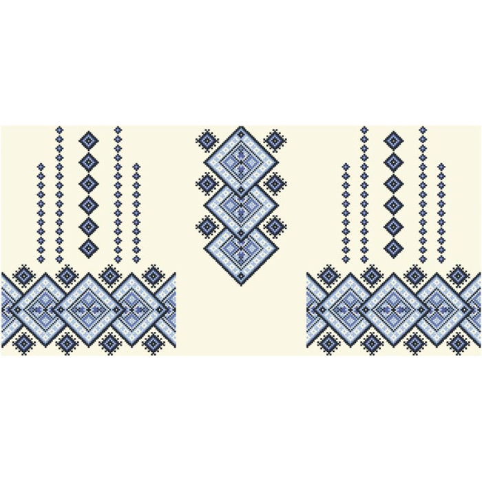 БД086дМ36нн Барвиста вишиванка Заготовка для вишивки - Блузка для дівчинки 8-10 років, габардин, бежевий