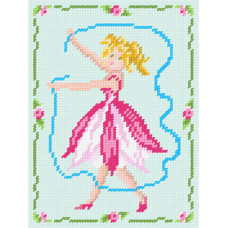 BD17 Чарівниця Набір для вишивки друкованим хрестиком - Танок 15x20 см (схема на канві)