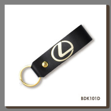 BDK101D Babylon Брелок-петля для авто LEXUS чорний, золоте тиснення, шкіра