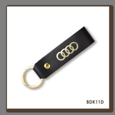 BDK11D Babylon Брелок-петля для авто AUDI чорний, золоте тиснення, шкіра