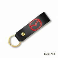 BDK171B Babylon Брелок-петля для авто MAZDA чорний червоне тиснення, шкіра