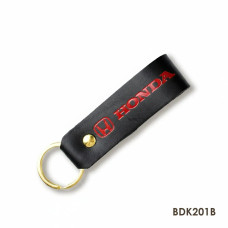 BDK201B Babylon Брелок-петля для авто HONDA чорний червоне тиснення, шкіра