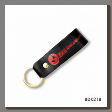 BDK21B Babylon Брелок-петля для авто BMW чорний, червоне тиснення, шкіра