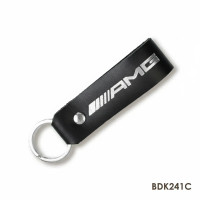 BDK241C Babylon Брелок-петля для авто AMG чорний срібне тиснення, шкіра